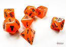 Vortex Mini-hedral Orange/black 7-Die Set