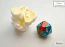 Gemini Mini-hedral Red-Teal/gold 7-Die Set