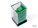 Polyhedral Dice Set: Opaque: 7Pc Green/White
