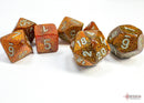 Glitter Gold/silver Polyhedral 7-Dice Set