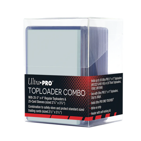 UP 3" x 4" Regular Toploader Combo Pack (Standard Size)