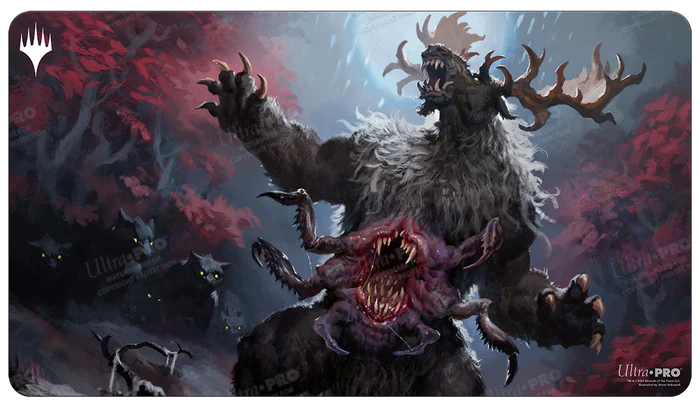 Playmat: Magic the Gathering: Innistrad Crimson Vow: Ulvenwald Behemoth