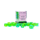 12mm d6 Dice Block (36 Dice - Gemini Translucent Green-Teal/Yellow)