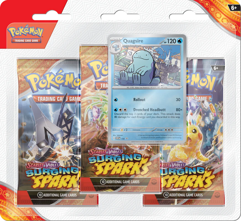 Pokémon TCG: Scarlet & Violet-Surging Sparks 3pk Blister
