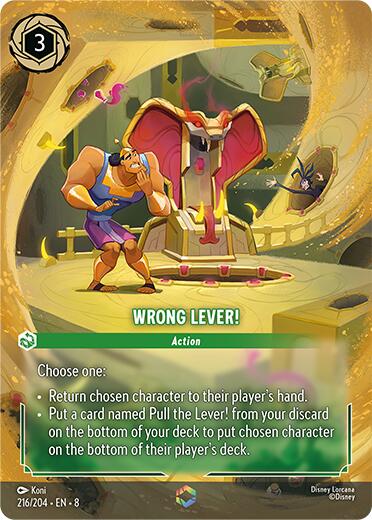 Wrong Lever! (Enchanted) (216/204) [Reign of Jafar]