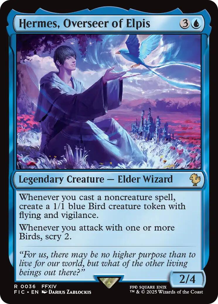 Hermes, Overseer of Elpis (Surge Foil) [FINAL FANTASY Commander]