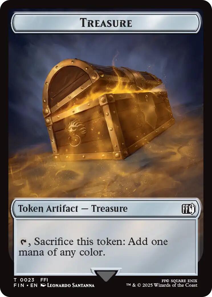 Clue // Treasure Double-Sided Token [FINAL FANTASY Commander Tokens]