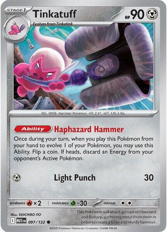 Tinkatuff (097/132) [Mega Evolution: Base Set]