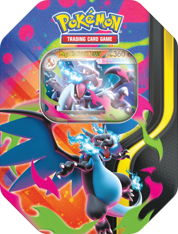 Pokemon Mega Charizard X ex Tin