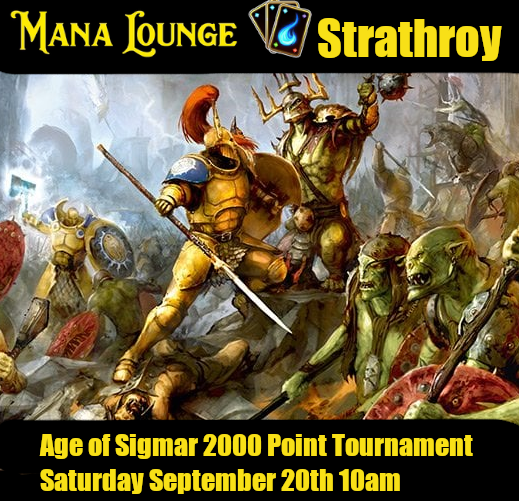 Age of Sigmar 2000 Point Tournament [STRATHROY] Saturday September 20th 10am