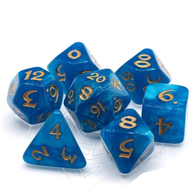 7 Pc RPG Set: Elessia: Wish Song with Gold