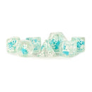 Dice: Resin 16mm 7pc Set: Snowflake Dice