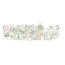 Dice: 7 pc: 16 mm: Resin: Rainbow Frost