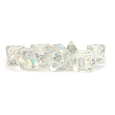 Dice: 7 pc: 16 mm: Resin: Rainbow Frost