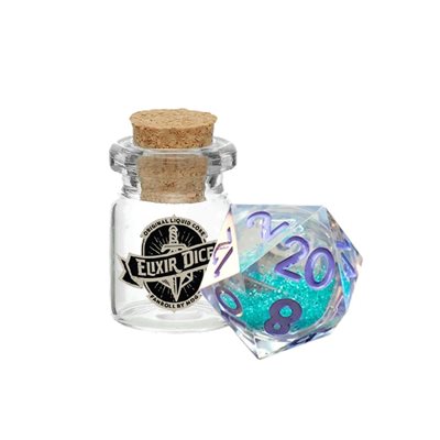 Dice: 1x D20: Elixir Liquid Core: Disco Vibes