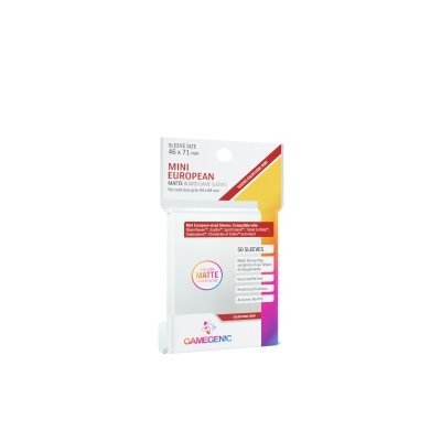 Gamegenic Matte Mini European-Sized Boardgame Sleeves (50)