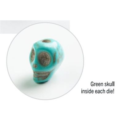 Embraced Series: Green Skull: RPG Dice Set (7pcs)