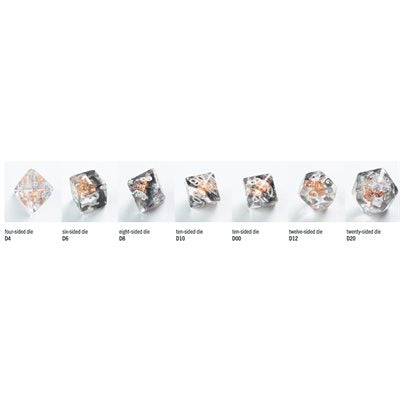 Embraced Series: Shield & Weapons: RPG Dice Set (7pcs)