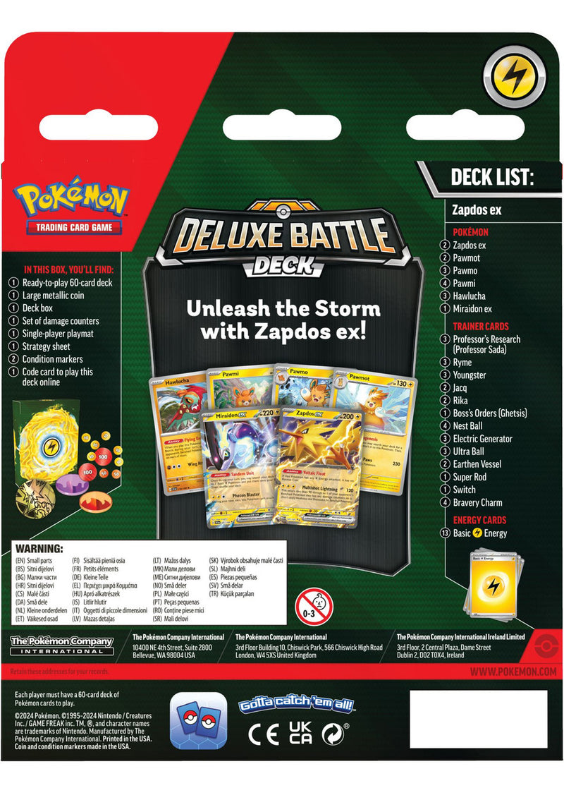 Pokémon TCG: Deluxe Battle Deck - Zapdos ex