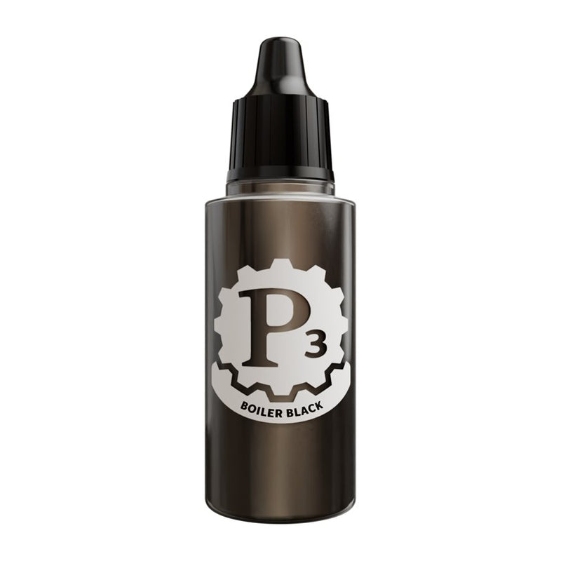 Privateer Press: P3 Paints: Metallics: Boiler Black