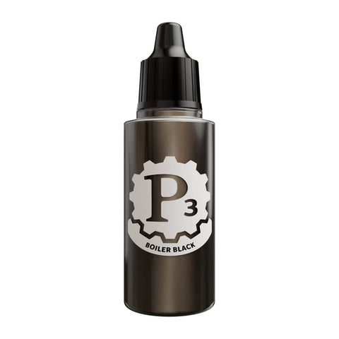Privateer Press: P3 Paints: Metallics: Boiler Black
