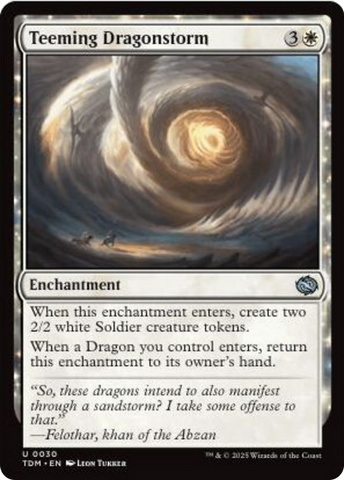 Teeming Dragonstorm (Showcase) [Tarkir: Dragonstorm]