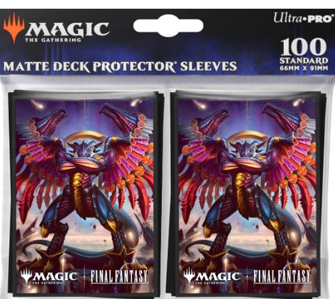 Ultra PRO Deck Protector Sleeves 100ct – MTG Universes Beyond: Final Fantasy (Summon: Bahamut)