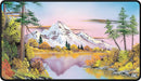Ultra Pro Playmat – Bob Ross: Mighty Mountain Lake (Black Stitched Edge)