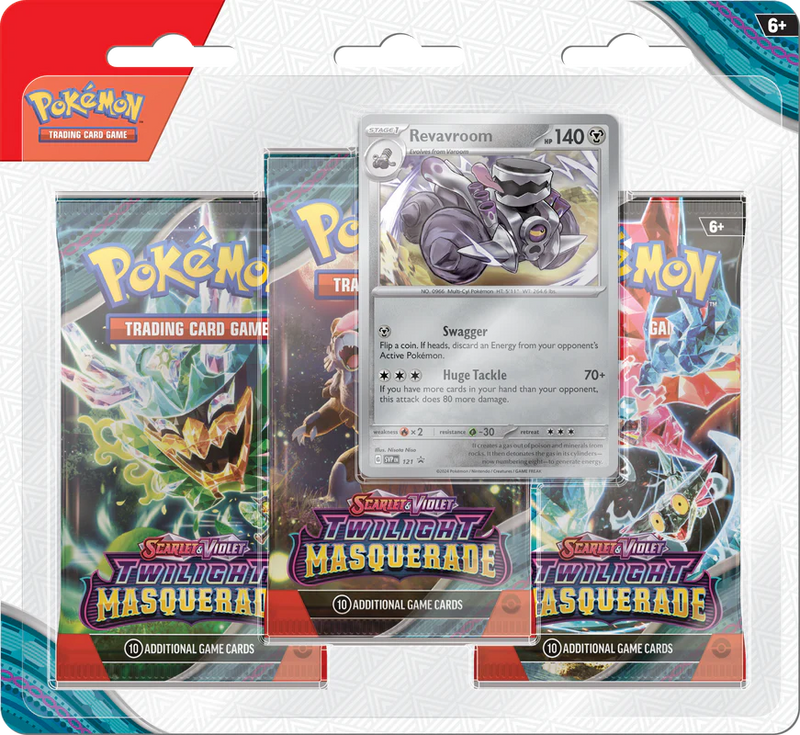Pokémon TCG: Scarlet & Violet-Twilight Masquerade 3pk Blister