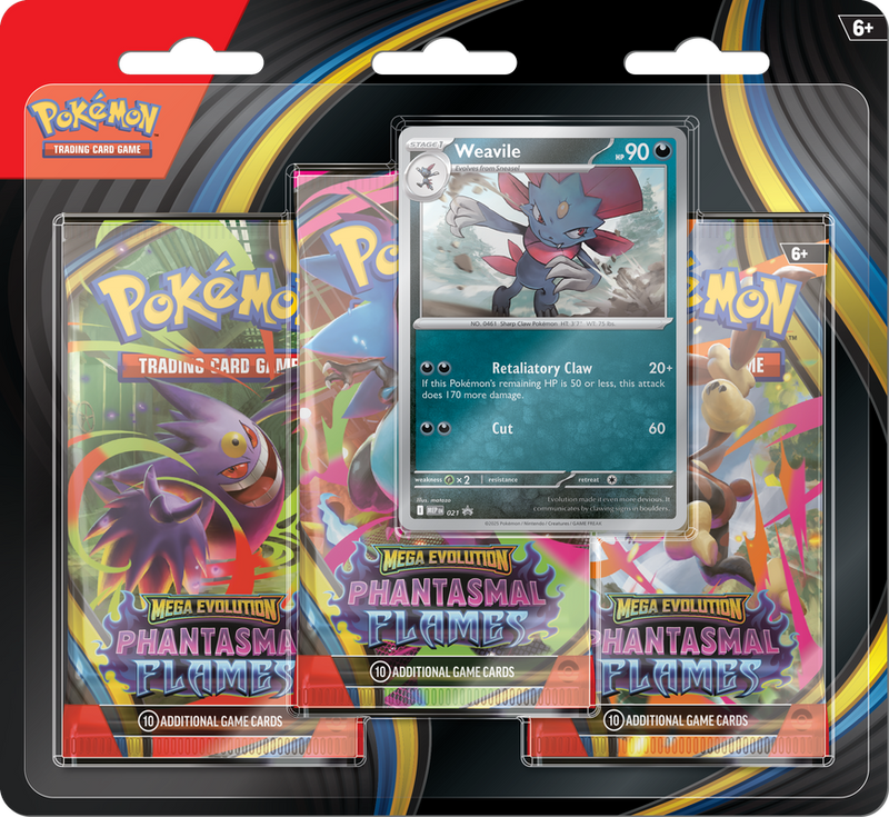 Pokémon TCG: Pokémon (ME02) Phantasmal Flames 3 Pack Blister