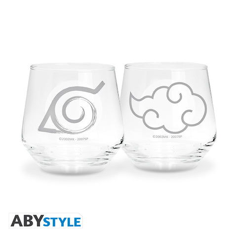 Naruto Shippuden – Konoha & Akatsuki 2-Piece Glass Set