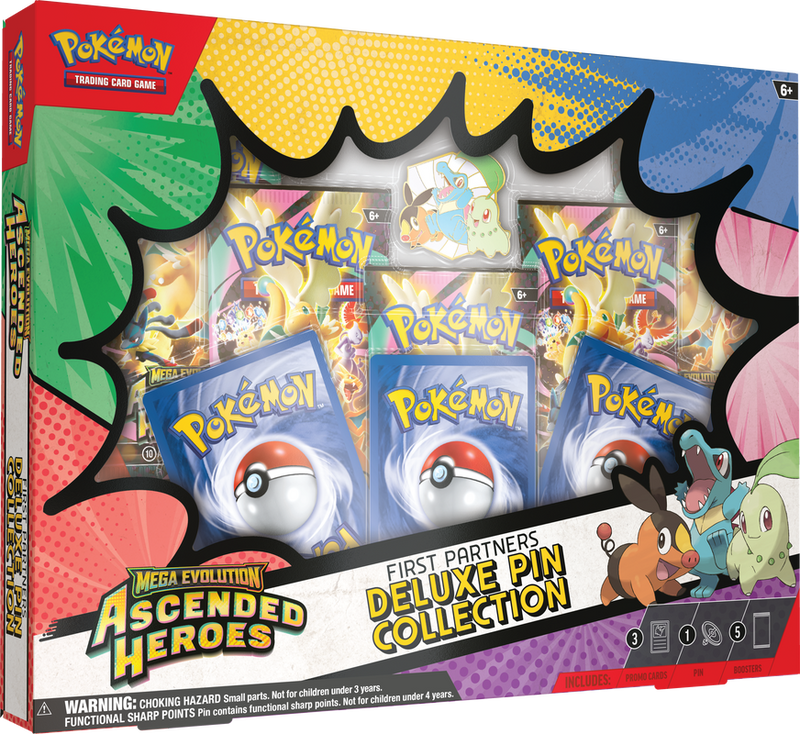 Pokémon TCG: Mega Evolution 2.5 – Ascended Heroes First Partners Deluxe Pin Collection
