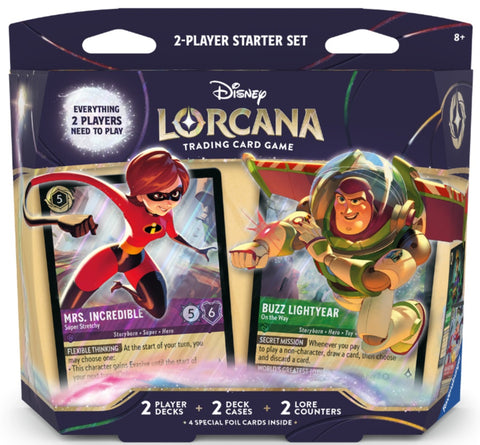 Disney Lorcana: Two-Player Deck – Elastigirl & Buzz Lightyear
