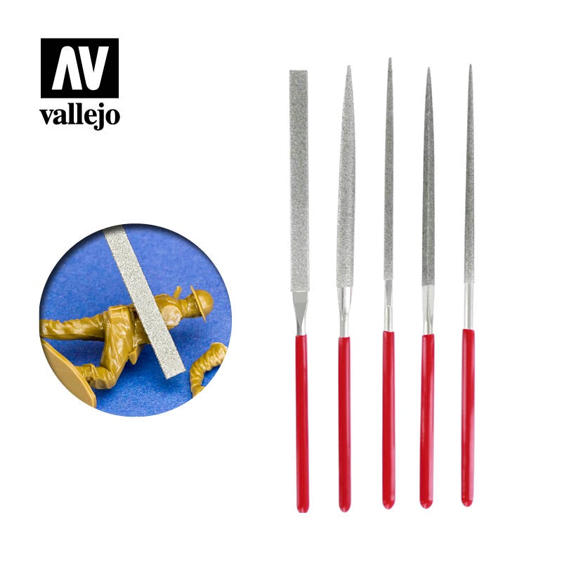 Set of 5 Diamond Files