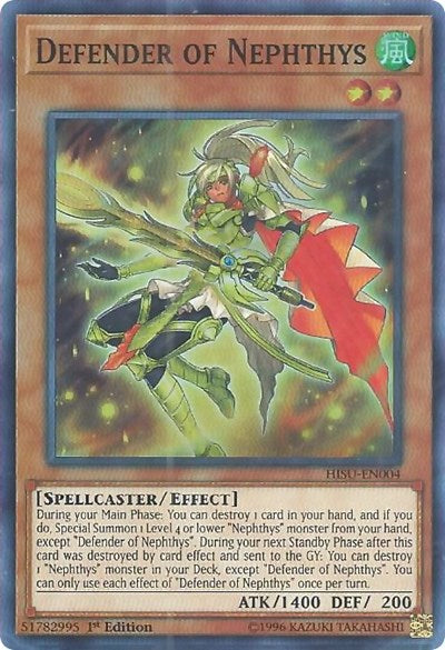 Defender of Nephthys [HISU-EN004] Super Rare