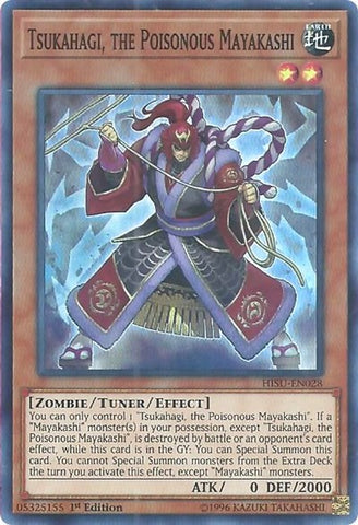 Tsukahagi, the Poisonous Mayakashi [HISU-EN028] Super Rare