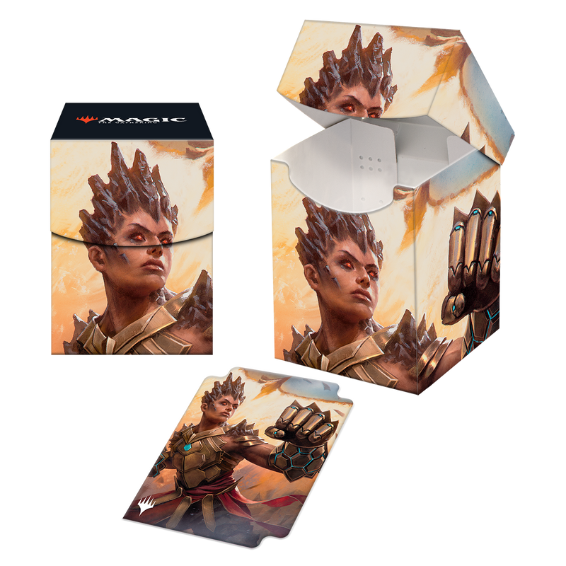 Phyrexia All Will Be One Neyali, Suns’ Vanguard 100+ Deck Box for Magic: The Gathering