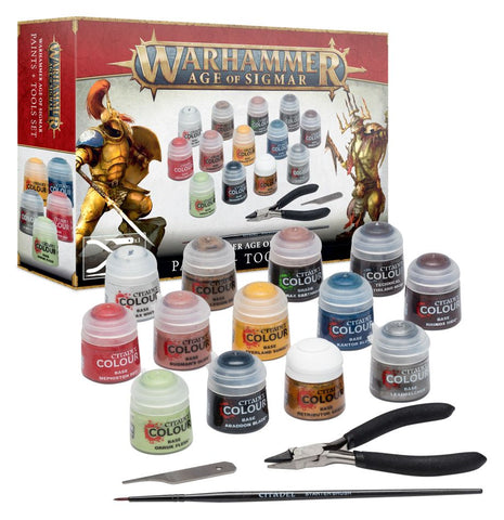 Warhammer Age of Sigmar: Paints + Tools Set