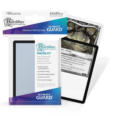 UG Precise Fit Bordifies Sleeves x100 (64x89mm)