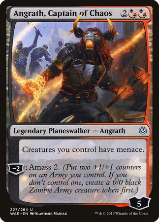 Angrath, Captain of Chaos [War of the Spark] (Japanese)