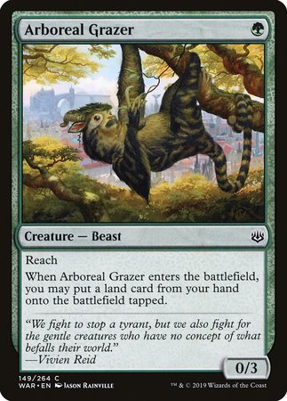 Arboreal Grazer [War of the Spark] (Japanese)