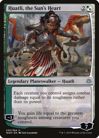 Huatli, the Sun's Heart [War of the Spark] (Japanese)