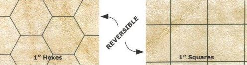 MEGAMAT 1"REVERSIBLE SQUARE/HEX 34½"x48"(88x122cm)